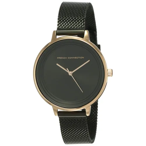 Image of French Connection Stainless Steel Analog Black Dial Women's Watch-Fcn0001D