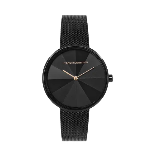 Image of French Connection Stainless Steel Analog Black Dial Women's Watch