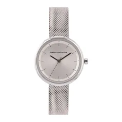 French Connection Stainless Steel Analog Silver Dial Womens Watch-