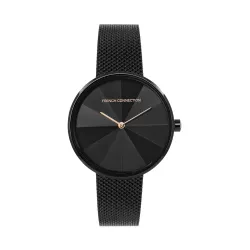 French Connection Stainless Steel Analog Black Dial Women's Watch-Fcl21-B