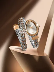 French Connection Silver dial with Stainless steel strap watch for Womens