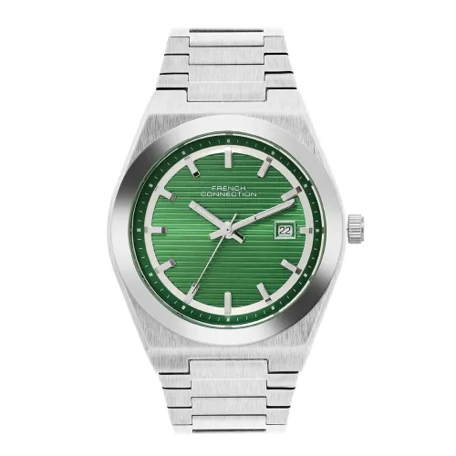 Image of French Connection Textured Green Round Dial