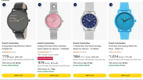 Image of French Connection Watch at minimum 63% Discount