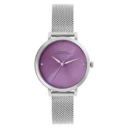 French Connection Purple Dial Color Watch for Women