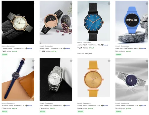 Image of French connection watch starting @ ₹892 ( upto 87% Off )