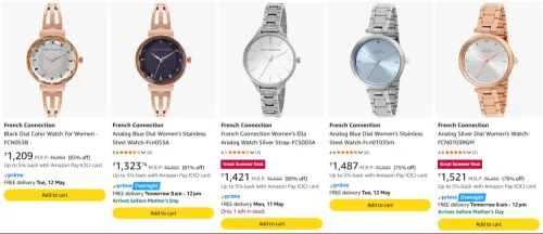 Image of French Connection Women's Watch upto 83% Discount 