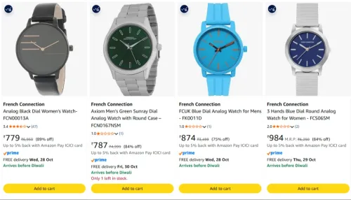 Image of French Connection Watch upto 89% Discount
