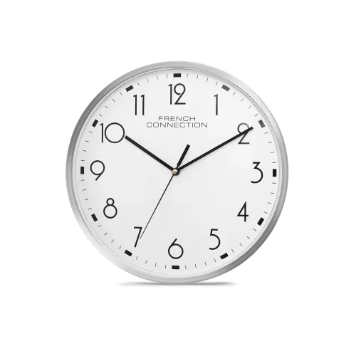 Image of French Connection White Analog Wall Clock 12inches