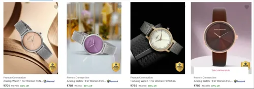 Image of French Connection Women watches up to 89% Discount 