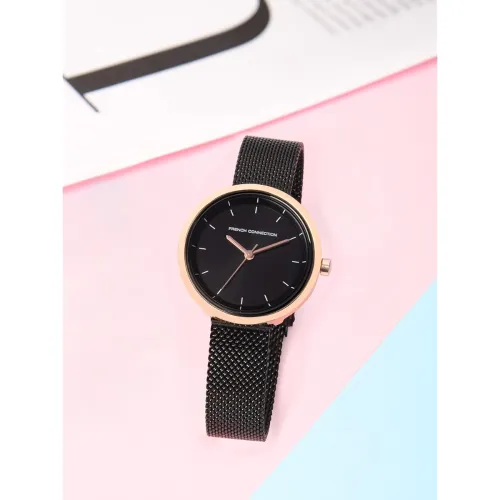 Image of French Connection Women's Analog Watch Black Strap -FCN00036F