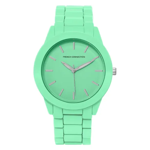 Image of French Connection Hue Pink Round Dial Womens Analogue Watch