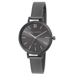 French Connection Womens Facile Analog Watch Black Strap-FCE22GN