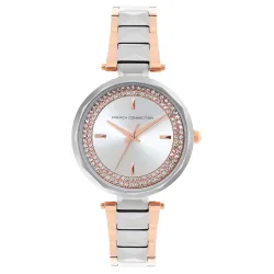 French Connection Women's Diva Analog Watch Silver Strap-FCP36RTM