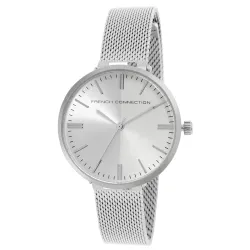 French Connection Stainless Steel Analog Silver Dial Womens Watch-Fcs002A