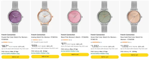 Image of French Connection Analog Women's Watch starting at ₹867