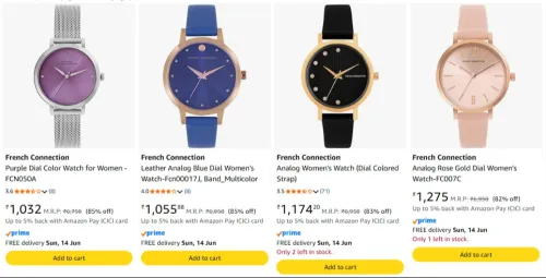 Image of French connection Women's Watch upto 70% discount 