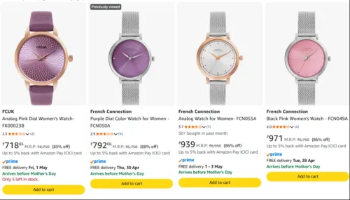 Image of French Connection Women's Watch Upto 88% Discount