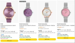 French Connection Womens Watch Upto 88% Discount