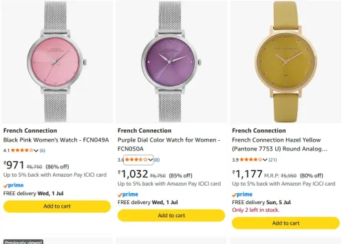 Image of French Connection Women's Watch Upto 86% Discount