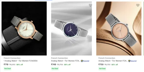 Image of French Connection Women's Watches at minimum 80% Discount