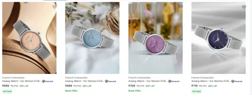 Image of French Connection Women's watches upto 80% discount 