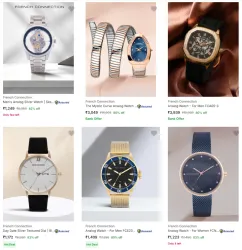 French Connection Wrist Watches @ Minimum 80% OFF