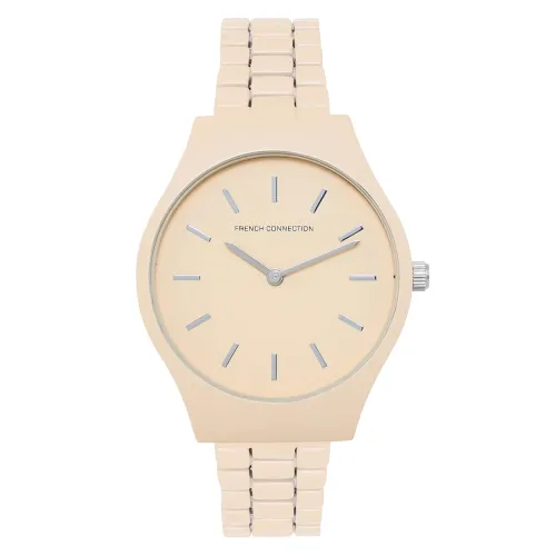 Image of French Connection Zest Apricot Color Round Dial Womens Analogue Watch