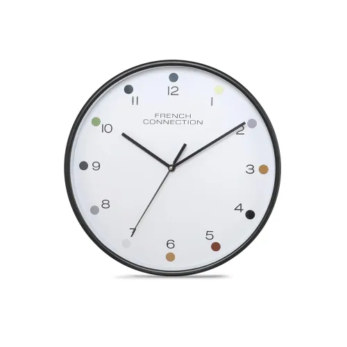 Image of French Connection 12-Inch Decorative Analog Wall Clock