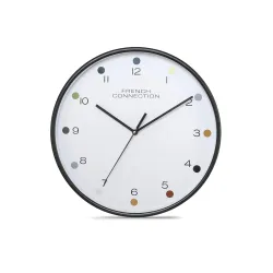French Connection 12-Inch Decorative Analog Wall Clock