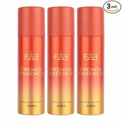French Essence Aura | Deodorant 150ml Each - Pack of 3