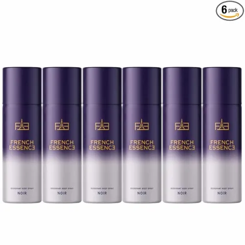 Image of French Essence Noir Deo Spray, 50ml x6, Long Lasting