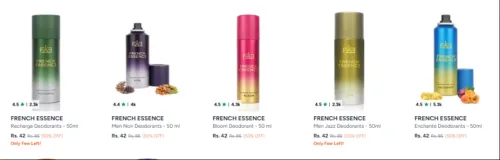 Image of FRENCH ESSENCE Deodorants Perfume Starting Price ₹42