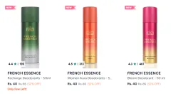 FRENCH ESSENCE Deodorants Starting at ₹40