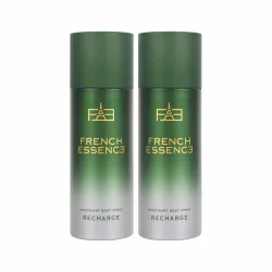 French Essence Recharge Deodorant Body Spray 150ml * Pack of 2