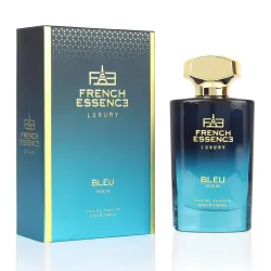 French Essence Bleu Men’s Luxury Perfume | Juniper & Musk Long Lasting Eau de Parfum | Bold Masculine Scent | 60 ml