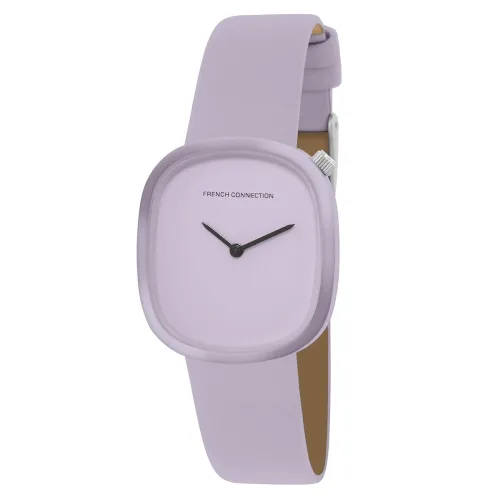 Image of French Connection Silicone Analog Purple Dial Women's Watch
