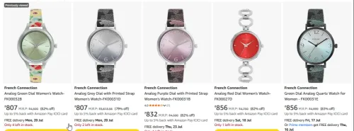 Image of French Connection Women's Watch at minimum 80% Discount 