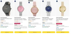 French Connection Womens watch at minimum 75% Discount