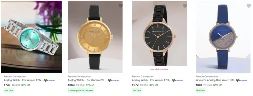 Image of French Connection Women's Wrist Watches upto 88% Discount