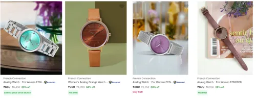 Image of French Connection Women's Wrist Watches upto 89% Discount