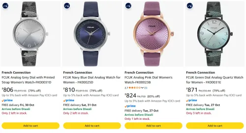 Image of French Connection Women's Wrist Watches at minimum 79% Discount