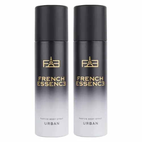Image of French Essence Urban Deodorant | No Gas Body Spray for Men & Women | Long-Lasting Fresh Fragrance | Pack of 2 (120 ml ea