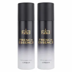 French Essence Urban Deodorant | No Gas Body Spray for Men & Women | Long-Lasting Fresh Fragrance | Pack of 2 (120 ml ea