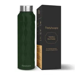 Frenchware 1L Stainless Steel Water Bottle (Emerald Green)