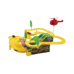 frendo Race n Roll Track set with Lithium Battery | C-Type USB | Track Car for Kids (Yellow, Green)