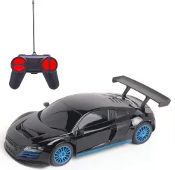 frendo High Speed 1:24 Scale Rechargeable Remote Car for Kids (Black)