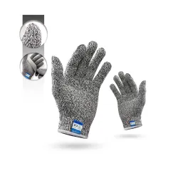 FreshDcart Level 5 Anti-Cut Resistant Gloves With Cut Proof Safety - Ideal For Industrial And Kitchen Use, Free Size, Gr