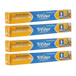 Freshee 9m Aluminium Kitchen Foil Roll Pack of 4