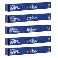 Freshee Aluminium Foil Rolls – Pack of 5 (10 m Each)