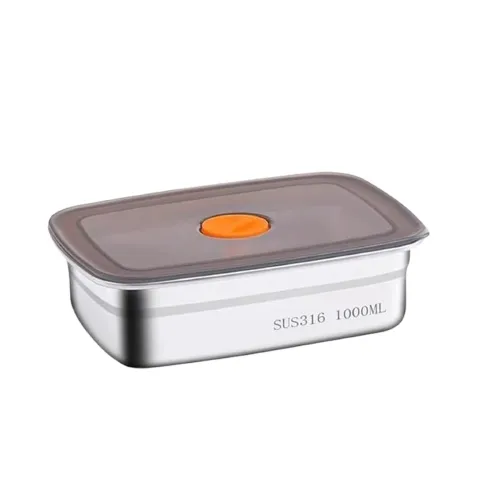 Image of Fridge Storage Box 316 Stainless Steel Food Storage Containers |